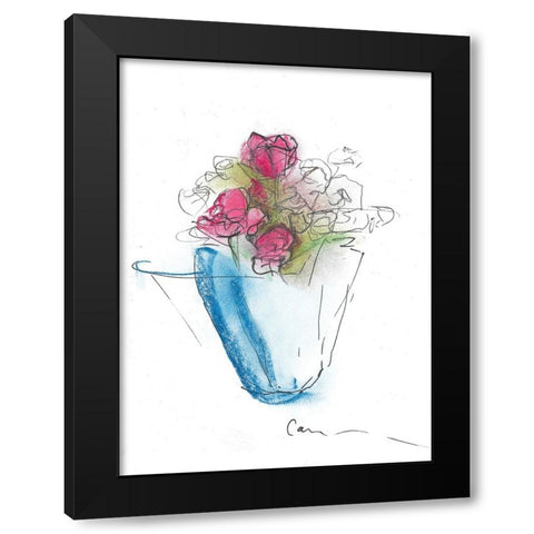 Rose Special Black Modern Wood Framed Art Print with Double Matting by Carroccio, Lisa