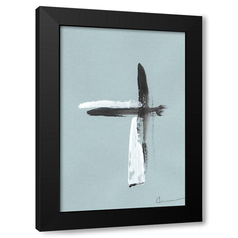 Swordplay  I Black Modern Wood Framed Art Print by Carroccio, Lisa