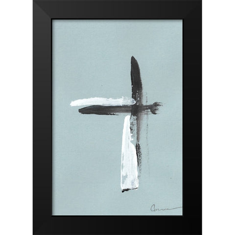 Swordplay  I Black Modern Wood Framed Art Print by Carroccio, Lisa