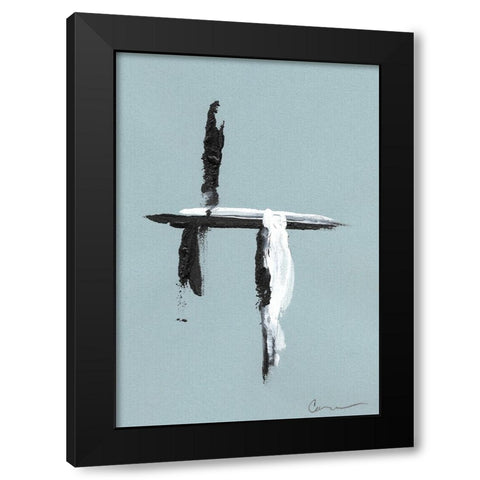Swordplay II Black Modern Wood Framed Art Print by Carroccio, Lisa