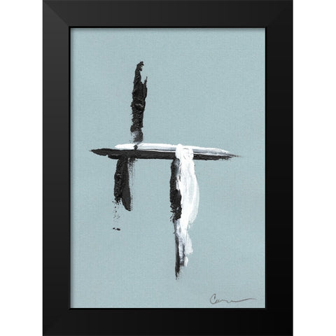 Swordplay II Black Modern Wood Framed Art Print by Carroccio, Lisa