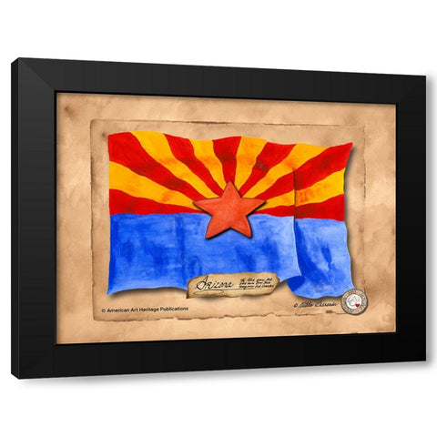 Arizona-Solo with background Black Modern Wood Framed Art Print with Double Matting by Alexander, Natalie