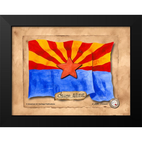 Arizona-Solo with background Black Modern Wood Framed Art Print by Alexander, Natalie