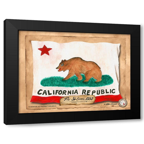 California-Solo with background Black Modern Wood Framed Art Print by Alexander, Natalie