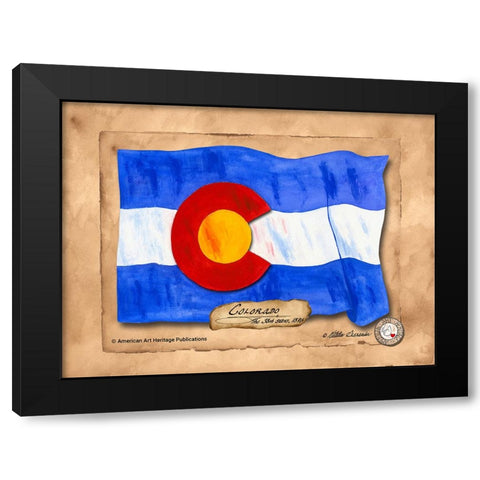 Colorado-Solo with background Black Modern Wood Framed Art Print with Double Matting by Alexander, Natalie