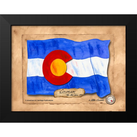 Colorado-Solo with background Black Modern Wood Framed Art Print by Alexander, Natalie