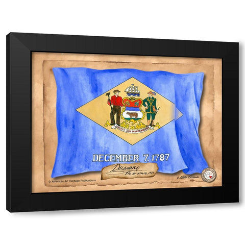 Delaware-Solo with background Black Modern Wood Framed Art Print with Double Matting by Alexander, Natalie