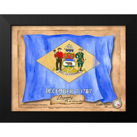 Delaware-Solo with background Black Modern Wood Framed Art Print by Alexander, Natalie