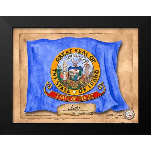 Idaho-Solo with background Black Modern Wood Framed Art Print by Alexander, Natalie