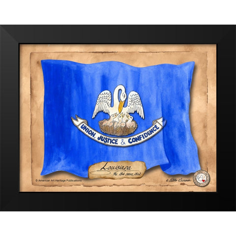 Louisiana-Solo with background Black Modern Wood Framed Art Print by Alexander, Natalie