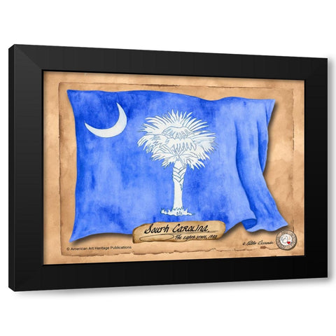 South Carolina-Solo with background Black Modern Wood Framed Art Print by Alexander, Natalie