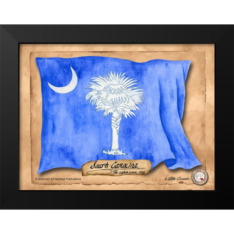 South Carolina-Solo with background Black Modern Wood Framed Art Print by Alexander, Natalie