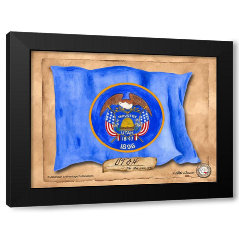 Utah-Solo with background Black Modern Wood Framed Art Print by Alexander, Natalie