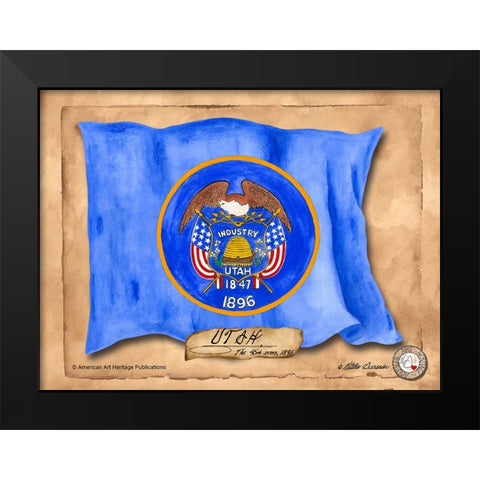 Utah-Solo with background Black Modern Wood Framed Art Print by Alexander, Natalie