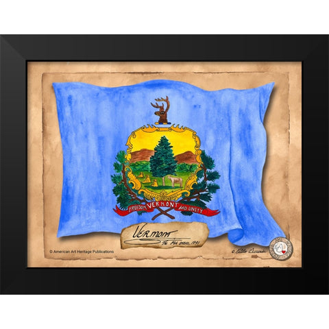 Vermont-Solo with background Black Modern Wood Framed Art Print by Alexander, Natalie