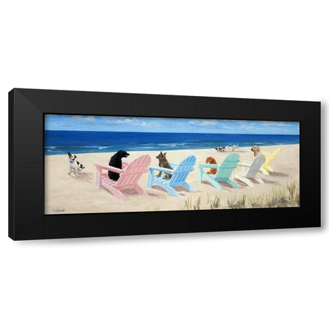 Southern Chair Tails Black Modern Wood Framed Art Print by Saxe, Carol