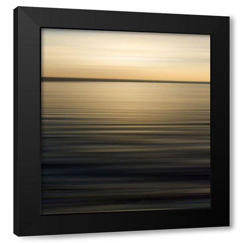 Still Waters, Golden I Black Modern Wood Framed Art Print with Double Matting by Anonymous