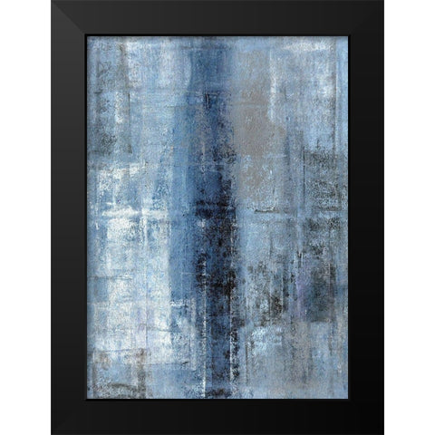 Cerulean Texture I Black Modern Wood Framed Art Print by Tice, C.