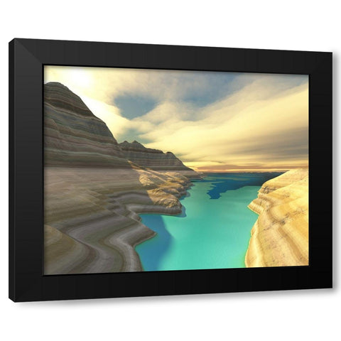 Majestic Canyon I Black Modern Wood Framed Art Print by Anonymous