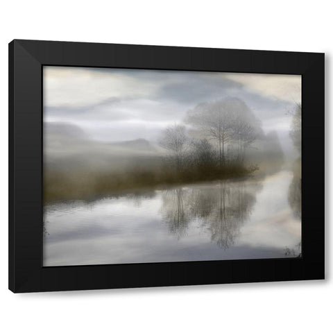 Sunrise Reflections II Black Modern Wood Framed Art Print by Anonymous