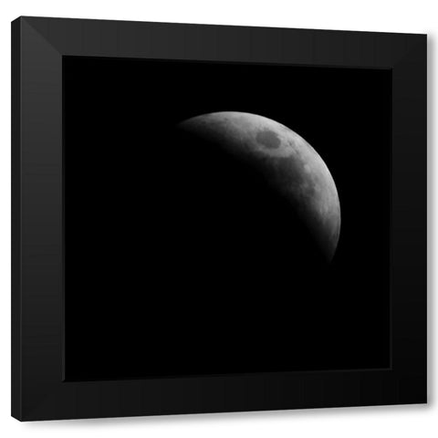 Eclipse V Black Modern Wood Framed Art Print by Anonymous