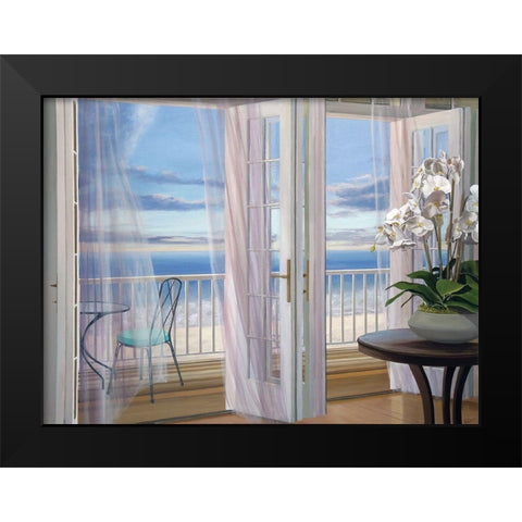 Fresh Breeze Black Modern Wood Framed Art Print by Saxe, Carol