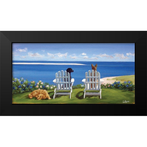 Chatham Tail Black Modern Wood Framed Art Print by Saxe, Carol