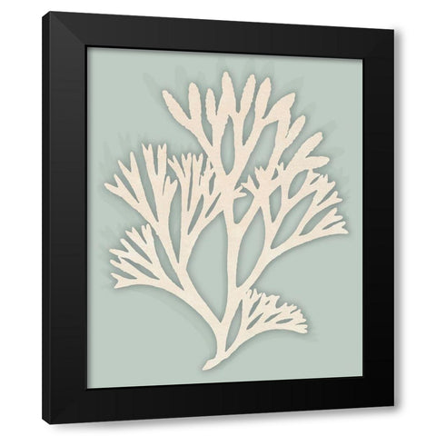 Ocean Rockweed I. Black Modern Wood Framed Art Print with Double Matting by InuitÂ  Â 