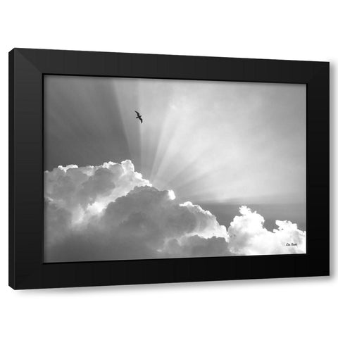 Heavenly Black Modern Wood Framed Art Print by Turek, Eve