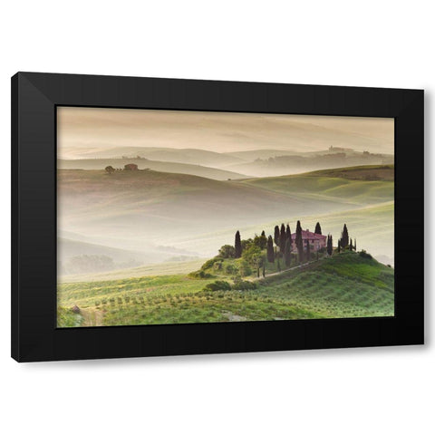 Tuscany II, Color Black Modern Wood Framed Art Print with Double Matting by Anonymous