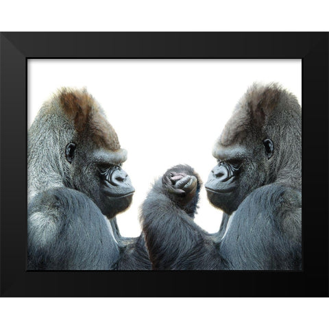 Its Your Move Black Modern Wood Framed Art Print by Barlow