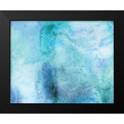 Aquamarine I. Black Modern Wood Framed Art Print by Anonymous