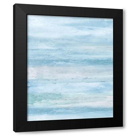 Blue Clouds I. Black Modern Wood Framed Art Print by Tice, C.