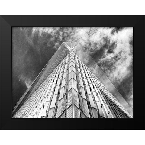 Urban Angle Black Modern Wood Framed Art Print by Graciet, Stephane