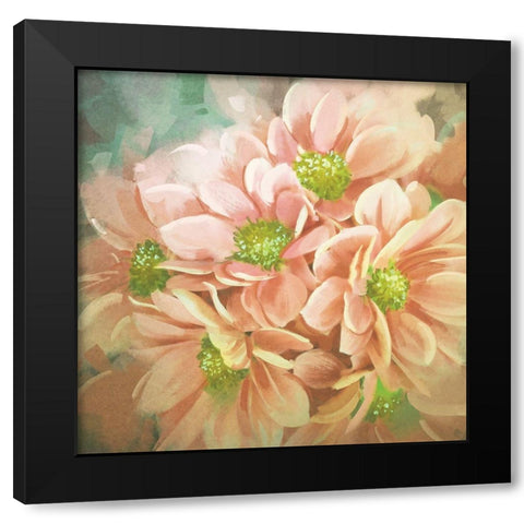 Beautiful Bouquet Black Modern Wood Framed Art Print with Double Matting by Anonymous