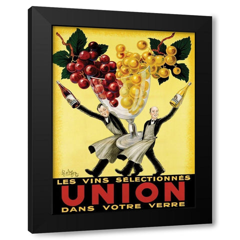 Union Black Modern Wood Framed Art Print with Double Matting by Wolff, Robys - Robert