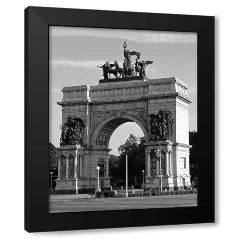 Grand Army Plaza Arch, Brooklyn Black Modern Wood Framed Art Print by Maier, Phil
