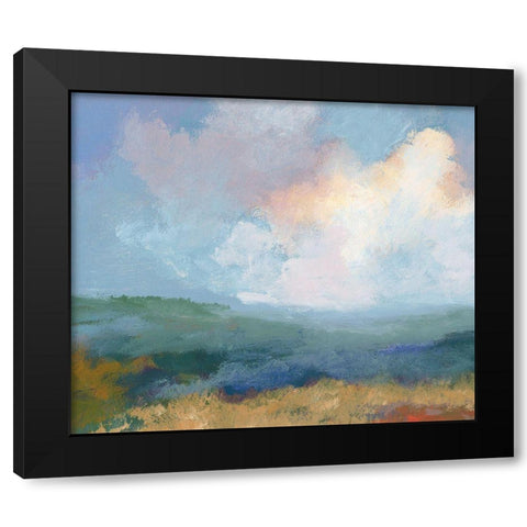 Summertime Black Modern Wood Framed Art Print by Unknown