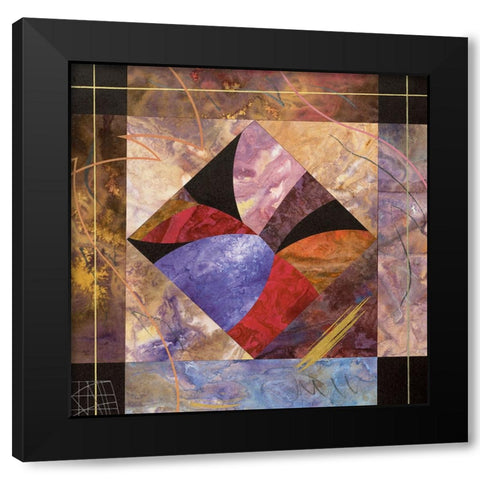 Geometry II Black Modern Wood Framed Art Print by Unknown