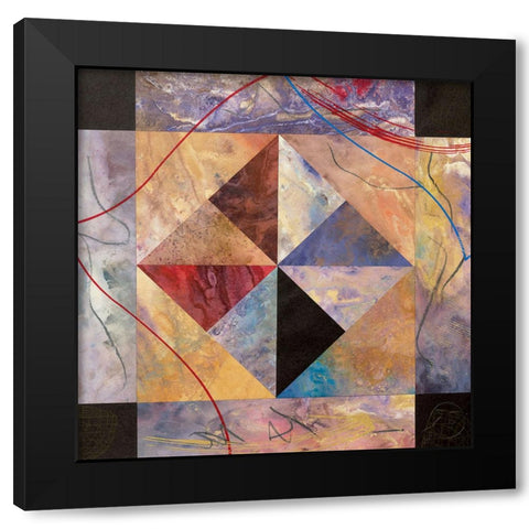 Geometry III Black Modern Wood Framed Art Print by Unknown