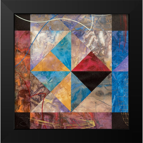 Geometry I Black Modern Wood Framed Art Print by Unknown
