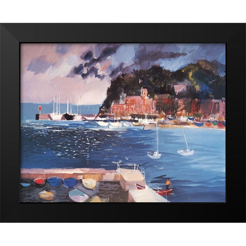 Safe Harbor Black Modern Wood Framed Art Print by Unknown