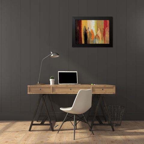 Stalagtites Black Modern Wood Framed Art Print by Unknown