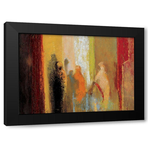 Stalagtites Black Modern Wood Framed Art Print by Unknown