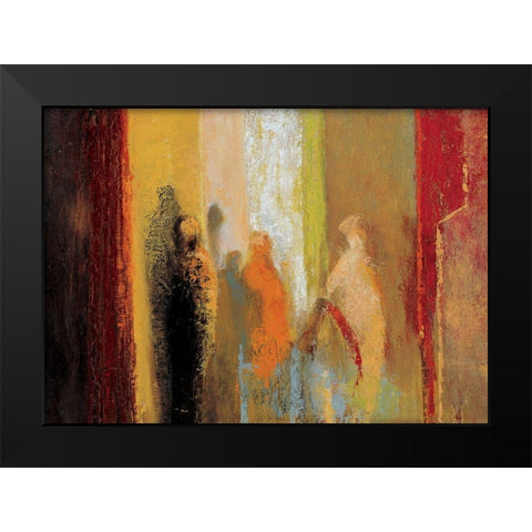 Stalagtites Black Modern Wood Framed Art Print by Unknown