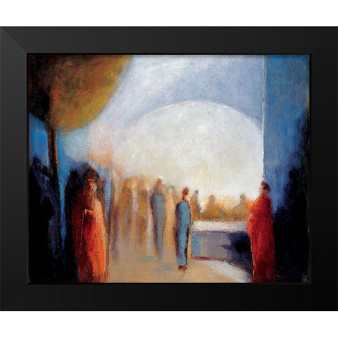 Midnight Mass Black Modern Wood Framed Art Print by Unknown