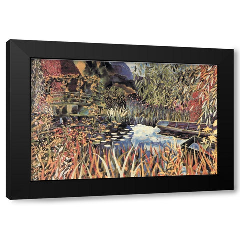 Magic Pond I Black Modern Wood Framed Art Print with Double Matting by Unknown