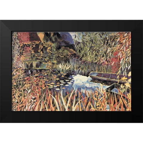 Magic Pond I Black Modern Wood Framed Art Print by Unknown