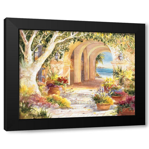 Ocean Portal Black Modern Wood Framed Art Print by Unknown