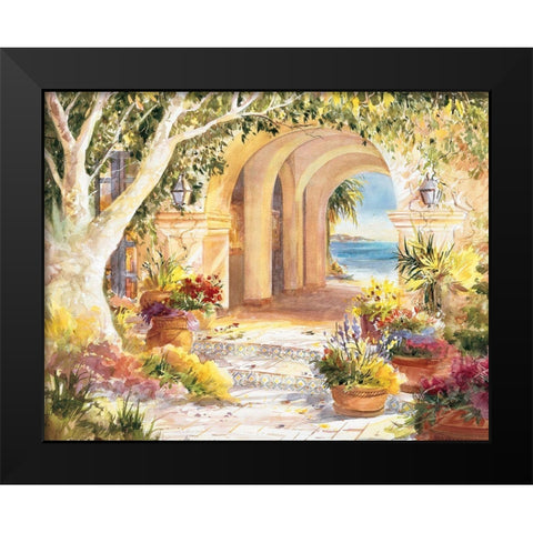 Ocean Portal Black Modern Wood Framed Art Print by Unknown